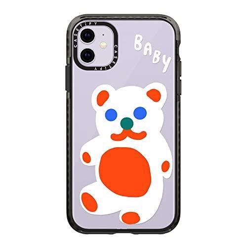 CASETiFY Impact Case for iPhone 11 - Baby Bear by Katie Benn - Clear Black - SHOP NO2CO2