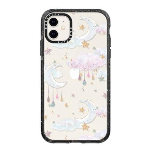 CASETiFY Impact Case for iPhone 11 - Candy Cotton Clouds - Clear Black - SHOP NO2CO2