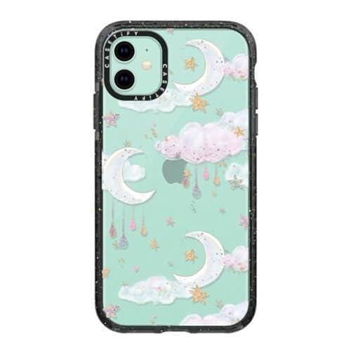 CASETiFY Impact Case for iPhone 11 - Candy Cotton Clouds - Clear Black - SHOP NO2CO2