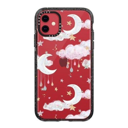 CASETiFY Impact Case for iPhone 11 - Candy Cotton Clouds - Clear Black - SHOP NO2CO2