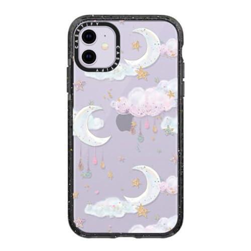 CASETiFY Impact Case for iPhone 11 - Candy Cotton Clouds - Clear Black - SHOP NO2CO2