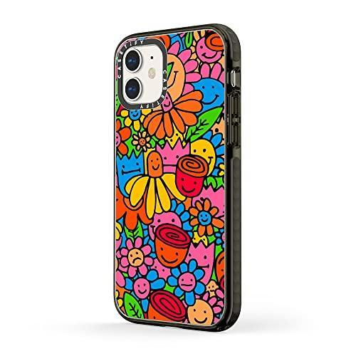 CASETiFY Impact Case for iPhone 11 - Flowers - Clear Black - SHOP NO2CO2