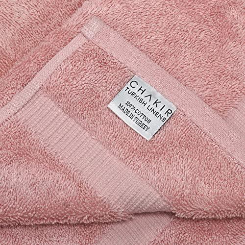 Chakir Turkish Linens 100% Cotton Premium Turkish Towels for Bathroom | 40'' x 80'' (1-Piece Oversized Bath Sheet, Pink) - SHOP NO2CO2