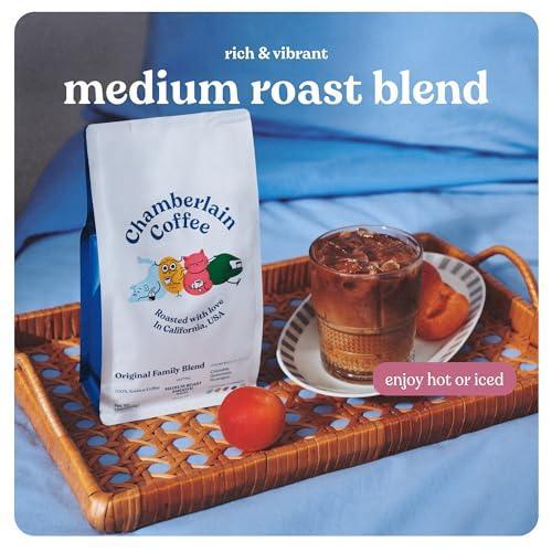 Chamberlain Coffee The Original Family Blend - Medium Roast, Organic Coffee, Whole Bean, 12oz - SHOP NO2CO2