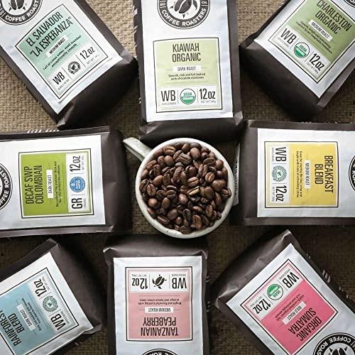 Charleston Coffee Roasters | Specialty Organic Ground Coffee | Hand Picked, Premium Slow Roast (SWP Decaf, Dark Roast) 12 Oz - SHOP NO2CO2