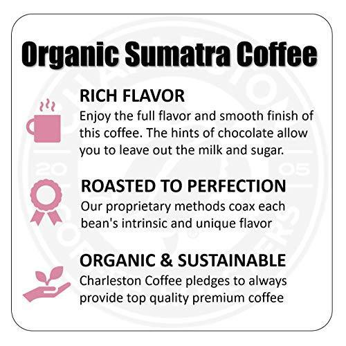 Charleston Coffee Roasters | Specialty Organic Whole Bean Coffee | Hand Picked, Premium Slow Roast | Sumatra (12oz) - SHOP NO2CO2