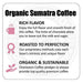 Charleston Coffee Roasters | Specialty Organic Whole Bean Coffee | Hand Picked, Premium Slow Roast | Sumatra (12oz) - SHOP NO2CO2