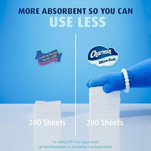 Charmin Ultra Soft Toilet Paper 6 Mega Rolls = 24 Regular Rolls - SHOP NO2CO2