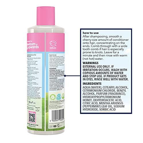 Childs Farm, Kids Hair Conditioner for Dry, Sensitive Skin & Scalp, Strawberry & Organic Mint, Conditions & Nourishes, Vegan, Cruelty-Free, 16.9 fl oz - SHOP NO2CO2