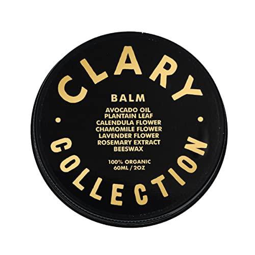 CLARY COLLECTION Multipurpose Avocado Balm for Men Women & Children, Certified Non-Toxic by MADE SAFE®, Natural & Organic, Plant-Based Formula, Hydrates and Softens Dry & Stressed Skin, Safe For All Ages & Skin Types, 2oz - SHOP NO2CO2