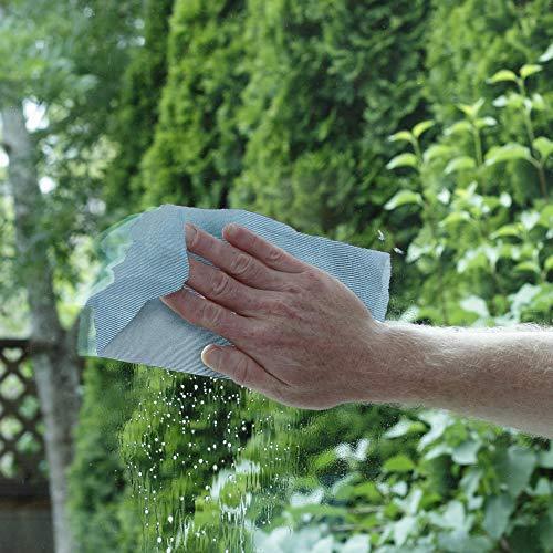 CleanAide Microfiber Glass Cleaning Cloths – Streak-Free, Lint-Free Towels for Windows, Screens, Mirrors, Windshields, and Stainless Steel (16" x 16", Blue, 12-Pack) - SHOP NO2CO2