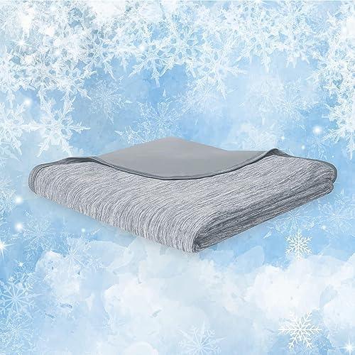 Codi Cooling Blanket for Hot Sleepers Throw XL Size, Cool Summer Lightweight Bed Blankets with Double Sided Cold Effect Grey 50x70 - SHOP NO2CO2