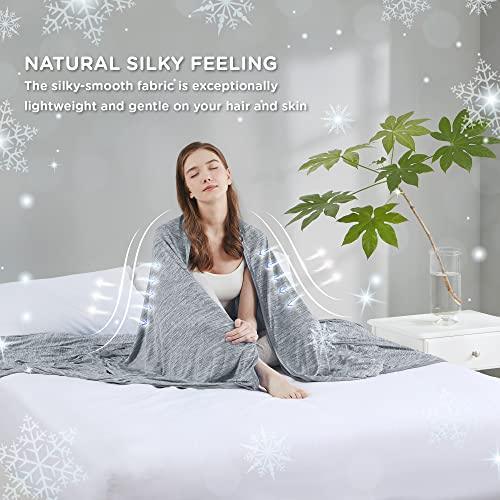 Codi Cooling Blanket for Hot Sleepers Throw XL Size, Cool Summer Lightweight Bed Blankets with Double Sided Cold Effect Grey 50x70 - SHOP NO2CO2