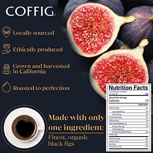 Coffig Original - Coffee Substitute & Alternative - Roasted Fig Coffee - Caffeine Free Herbal Energy Drink & Healthy Beverage for Men & Women - Keto & Vegan Friendly - 5.29oz (150g) - SHOP NO2CO2