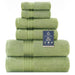 COZYART Green Cotton Hotel Large Bath Towels Bulk for Bathroom, Thick Bathroom Towels Set of 6 with 2 Bath Towels, 2 Hand Towels, 2 Washcloths, 650 GSM - SHOP NO2CO2