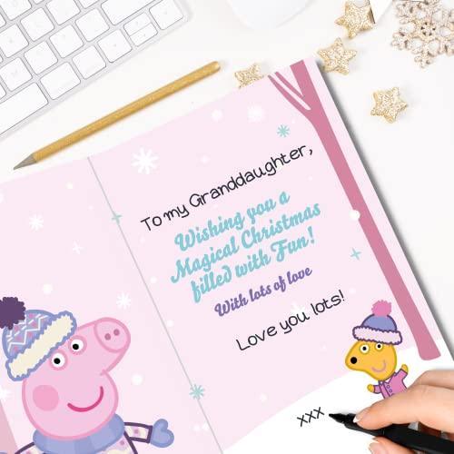 Danilo Promotions Official Peppa Pig Granddaughter Christmas Card, Multi, PGX07 - SHOP NO2CO2