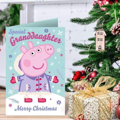 Danilo Promotions Official Peppa Pig Granddaughter Christmas Card, Multi, PGX07 - SHOP NO2CO2