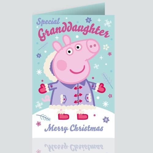 Danilo Promotions Official Peppa Pig Granddaughter Christmas Card, Multi, PGX07 - SHOP NO2CO2