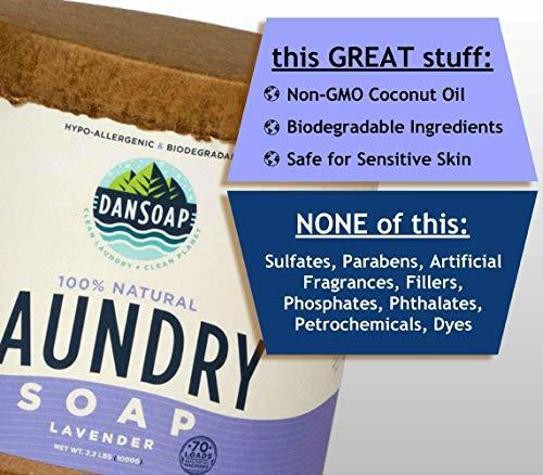 DanSoap Powdered Laundry Soap | All Natural, Zero Waste | Lavender (70 Washes) - SHOP NO2CO2