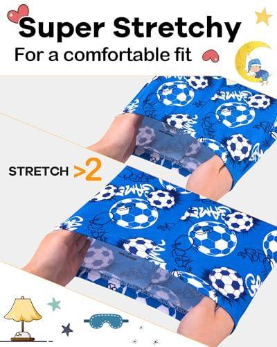 DAUGHTER QUEEN Boys Pajamas 4 Pieces Long Set 100% Cotton Sleepwear Size 18 Months-12 Years - SHOP NO2CO2