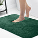 Deconovo Christmas Bath Mat, Luxury Bathroom Mat, Extra Soft Plush Bathroom Rugs, Green Bathroom Rugs Non-Slip Washable, Super Absorbent Shaggy Machine Wash & Dry Bath Rugs (36 x 24, Hunter Green) - SHOP NO2CO2