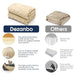 DEZANBO Throw Blanket for Couch Sofa: Soft Fleece Plush Sherpa - Fuzzy Fluffy Warm Lightweight 50x70 Inch Beige - SHOP NO2CO2