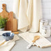 DII Basic Solid Dishtowel Collection Cotton Flat Woven, Large Set, 18x28, Natural, 12 Piece - SHOP NO2CO2