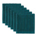 DII Basic Terry Collection Solid Windowpane Dishcloth Set, 12x12, Teal, 6 Count - SHOP NO2CO2