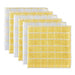 DII Basic Terry Collection Windowpane Dishcloth Set, 12x12, Yellow, 6 Piece - SHOP NO2CO2