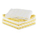 DII Basic Terry Collection Windowpane Dishcloth Set, 12x12, Yellow, 6 Piece - SHOP NO2CO2