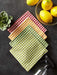 DII Heavy Duty Kitchen Towels Collection Long Lasting Quality, Cotton Dish Cloth Set, 13x13", Pea Patch Gingham Check, 4 Piece - SHOP NO2CO2