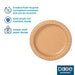 Dixie® ecosmart® 8.5” 100% Recycled Fiber Paper Plates by GP PRO (Georgia-Pacific), RFP9WS, 500 Count (125 Plates per Pack, 4 Packs per Case) - SHOP NO2CO2