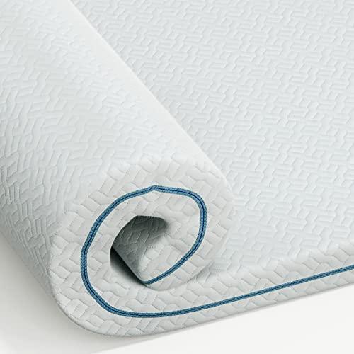 Dreamsmith 2 Inch Gel Memory Foam Mattress Topper Queen, Soft Cooling Bed Mattress Topper with Removable Washable Cover & Adjustable Straps, CertiPUR-US Certified, Queen - SHOP NO2CO2