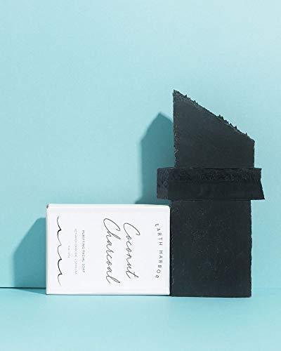 Earth Harbor | COCONUT CHARCOAL Purifying Facial Soap | 100% Botanical + Zero-Waste + No Synthetics | Activated Charcoal & Spirulina - SHOP NO2CO2