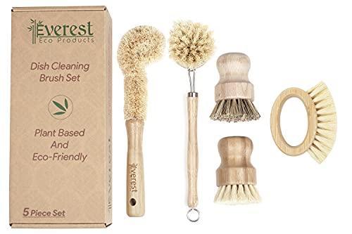 Eco Friendly Kitchen Dish Cleaning Set - Biodegradable and Highly Durable | Perfect for Zero Waste Homes | 5 Piece Set - SHOP NO2CO2