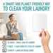 Eco Friendly Laundry Detergent Sheets (100 sheets 200 loads) - Plant based Free and Clear Strips for HE machine, travel, home clothes washing (Fresh Linen) - SHOP NO2CO2