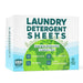 Eco Friendly Laundry Detergent Sheets (100 sheets 200 loads) - Plant based Free and Clear Strips for HE machine, travel, home clothes washing (Fresh Linen) - SHOP NO2CO2