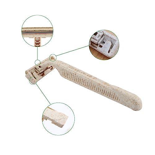 Eco Razors, Disposable Wheat Straw Shavers, 50 Count, Eco-Friendly Product for Men's and Women's Grooming, Biodegradable Single-Use Body & Face Shaver - SHOP NO2CO2