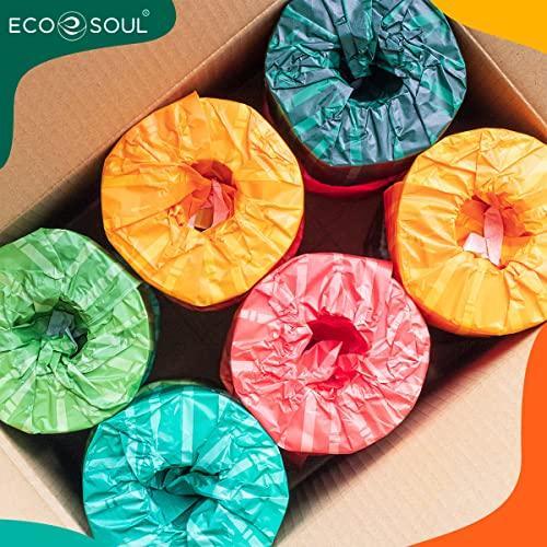 ECO SOUL 100% Bamboo Premium 3Ply Toilet Paper Set of 36 Rolls | 10800 Sheets, 300 Sheets per Roll | Eco-Friendly, Ultra Soft, Septic Safe & Sustainable, Bulk Pack - SHOP NO2CO2