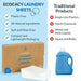 Ecocacy Eco-Friendly Laundry Detergent Sheets - Biodegradable, Zero Waste & Plastic Free - Plant-based, No Mess, Gentle on Skin & Travel-friendly Detergent Strips - Fresh Linen Scent, 60 Sheets - SHOP NO2CO2