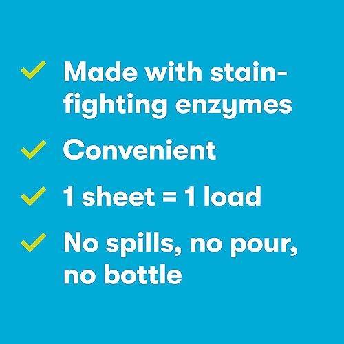 ECOS Laundry Detergent Sheets Vegan, No Plastic Jug, No Mess & Liquid Free - Laundry Sheets in Washer - Hypoallergenic, Plant Powered Laundry Detergent Sheets - Free & Clear 57 Count(Pack of 2) - SHOP NO2CO2