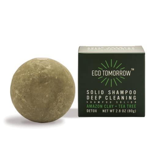 EcoTomorrow │ Solid Kit - 1 Shampoo and 1 Conditioner Nutrition Moisturizing + 1 Deep Cleaning Detox - Plant-Based, Vegan, Waterless, Plastic-Free - 3 Units x 2.8 oz - SHOP NO2CO2