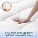 ELEMUSE Queen Cooling Bamboo Mattress Topper for Back Pain, Extra Thick Breathable Mattress pad Cover, Plush Soft Pillowtop with 8-21" Elastic Deep Pocket, Overfilled Down Alternative Filling - SHOP NO2CO2