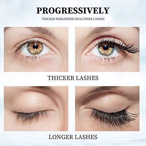 Eyelash Growth Serum - Fuller & Longer Looking Eyelashes Lash Enhancing Serum for Natural Lashes or Lash Extensions & Brows, Vegan & Cruelty-Free - SHOP NO2CO2