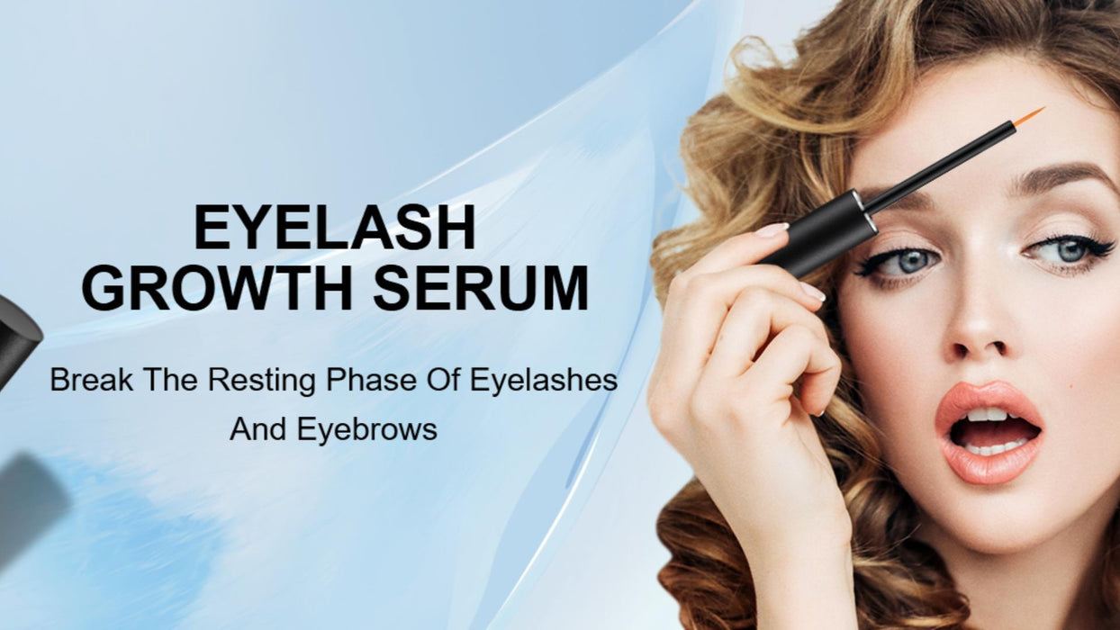 Eyelash Growth Serum - Fuller & Longer Looking Eyelashes Lash Enhancing Serum for Natural Lashes or Lash Extensions & Brows, Vegan & Cruelty-Free - SHOP NO2CO2