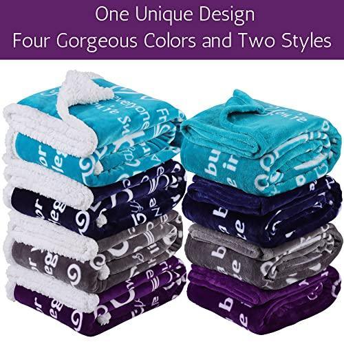 FILO ESTILO Funny Gifts for Best Friends Women, Funny Best Friend Blanket with Fun Quotes and Sayings, Friendship Birthday Gifts for BFF, Bestie 60x50 Inches (Purple, Fleece) - SHOP NO2CO2