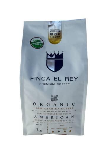 Finca El Rey, Organic Coffee Beans Whole, Veracruz Mexico Single Origin, Coffee Whole Beans, Whole Bean Coffee Medium Roast Coffee, Coffee Organic, Expresso Beans, Certified USDA Organic, 1LB Bag - SHOP NO2CO2