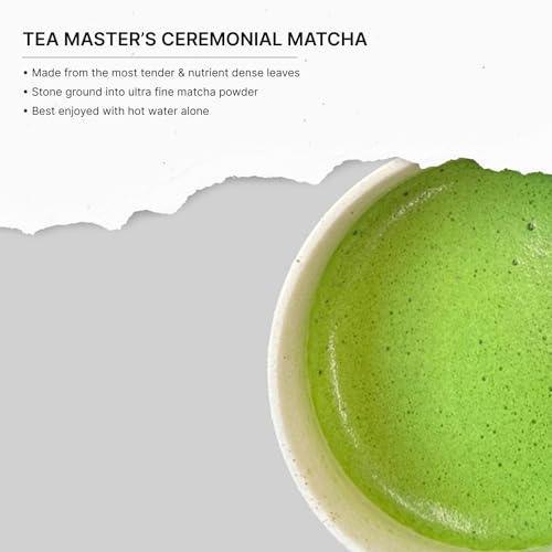 FKRO Organic Tea Master's Ceremonial Grade Matcha Green Tea Powder from Japan. 1st Harvest, Single Origin, Sugar-free. (30g/1.06oz) Tin - SHOP NO2CO2