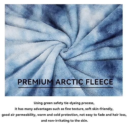 Fleece Throw Blanket Cozy Soft Lightweight Throw Blankets Warm Plush Haze Blue fall blankets and throws Couch Sofa Bed Camping Travel Picnic Outdoor Blanket Bedding Kid Baby Boys Girls Adults 50x70 in - SHOP NO2CO2