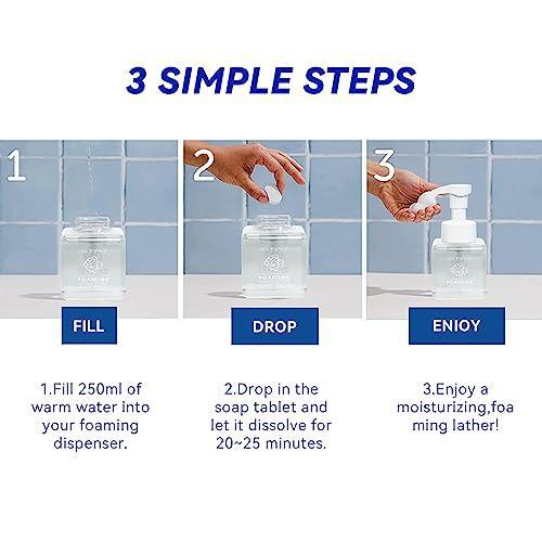 Foaming Hand Soap Refill Tablets, Lavender Hand Soap Tablets For Cleaning And Moisturizing, Zero Waste Products For Hand Wash Soap - SHOP NO2CO2